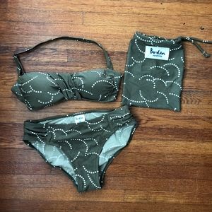 Boden Bandeau Bikini Top and Bottoms